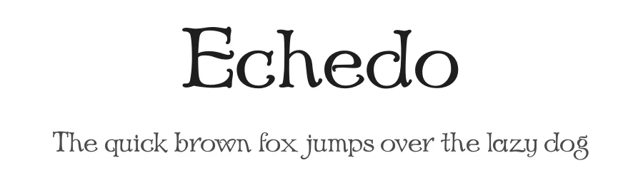 Echedo by Mario Arturo — Decorative Font