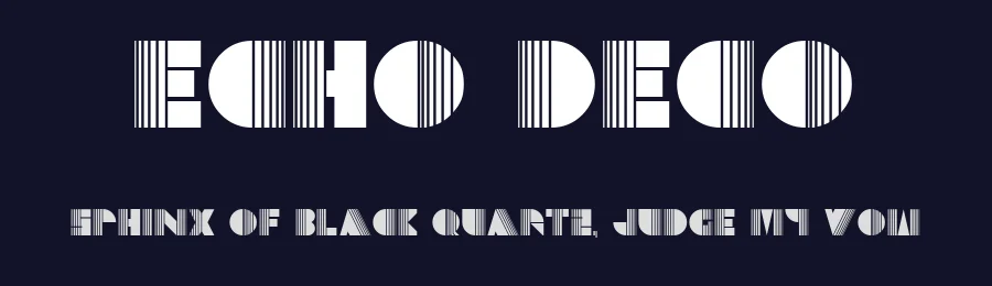 Echo Deco by GreyWolf Webworks — Decorative Font — thumbnail 2