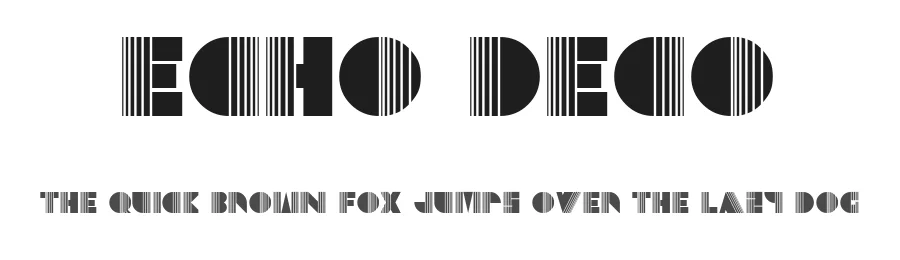 Echo Deco by GreyWolf Webworks β Decorative Font