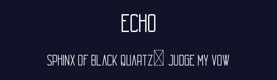 Echo by VPcreativeshop — Sans Serif Font — thumbnail 2