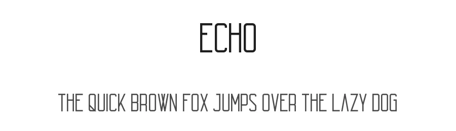 Echo by VPcreativeshop — Sans Serif Font