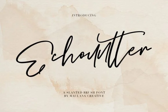 Echountter Font by Maulana Creative — Script Handwritten Font