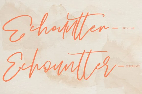 Echountter Font by Maulana Creative — Script Handwritten Font — thumbnail 2