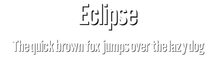 Eclipse by KC Fonts β Sans Serif Font