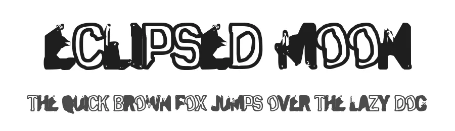 Eclipsed Moon by The Font Emporium — Decorative Font