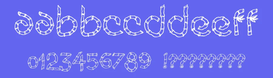 Eco Bamboo Cartoon by Galdino Otten Fonts — Decorative Font — thumbnail 3