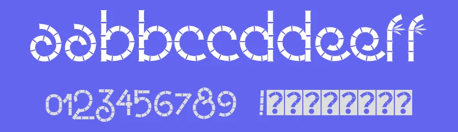 Eco Bamboo Fun by Galdino Otten Fonts — Decorative Font — thumbnail 3