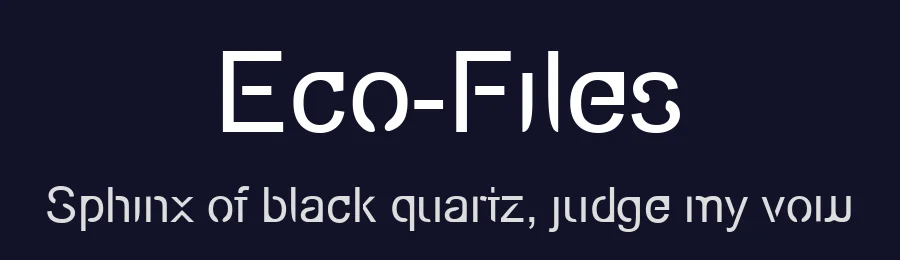 Eco-Files by Iconian Fonts — Decorative Font — thumbnail 2