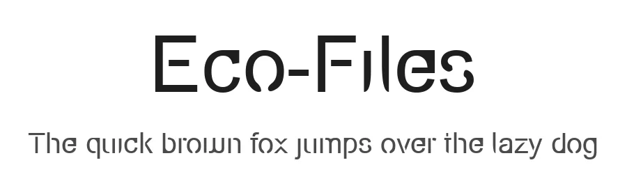 Eco-Files by Iconian Fonts — Decorative Font