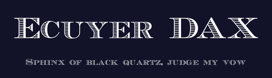 Ecuyer DAX by Daxad — Decorative Font — thumbnail 2