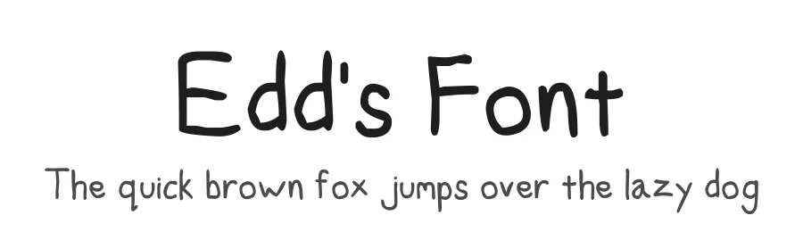Edd's Font