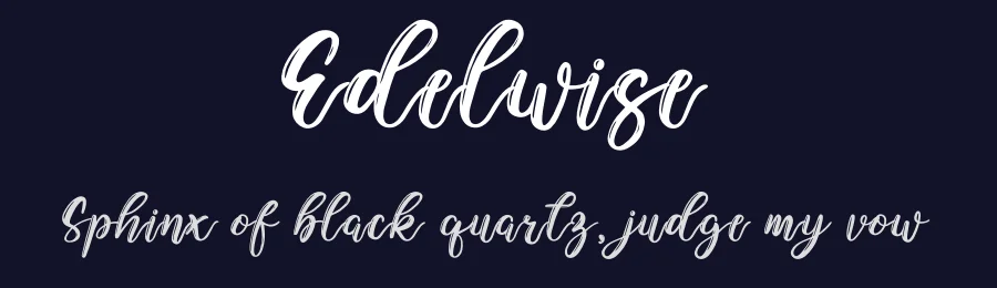 Edelwise by Ronny Studio — Script Handwritten Font — thumbnail 2