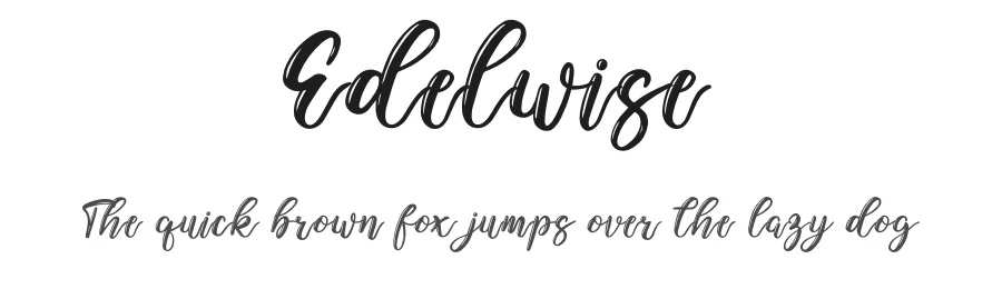 Edelwise by Ronny Studio — Script Handwritten Font