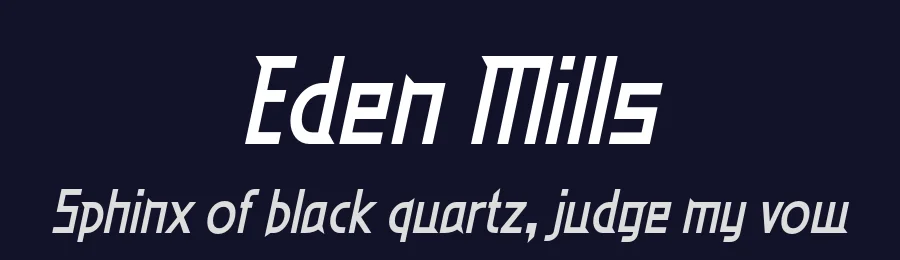 Eden Mills by Typodermic Fonts — Display Font — thumbnail 2