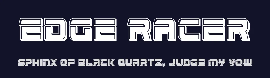 Edge Racer by Iconian Fonts — Display Font — thumbnail 2
