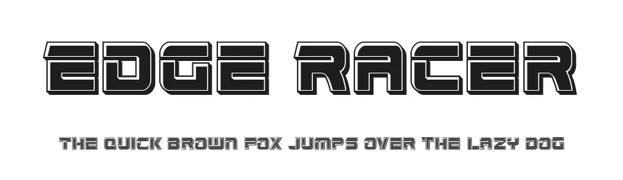 Edge Racer by Iconian Fonts — Display Font