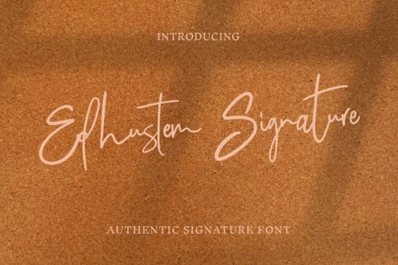 Edhustem Signature Font by Tebaltipis.std — Script Handwritten Font