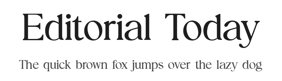 Editorial Today