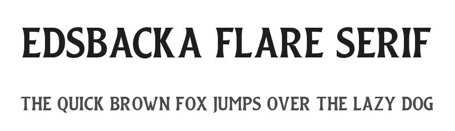 Edsbacka Flare Serif by HENRIavecunK Type Co — Decorative Font