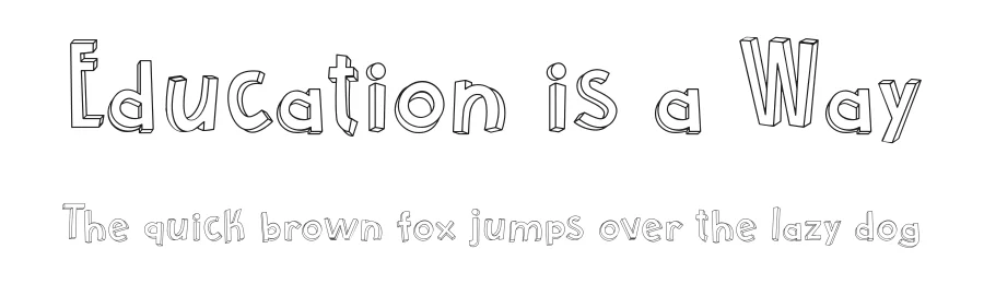 Education is a Way by Galdino Otten Fonts — Decorative Font