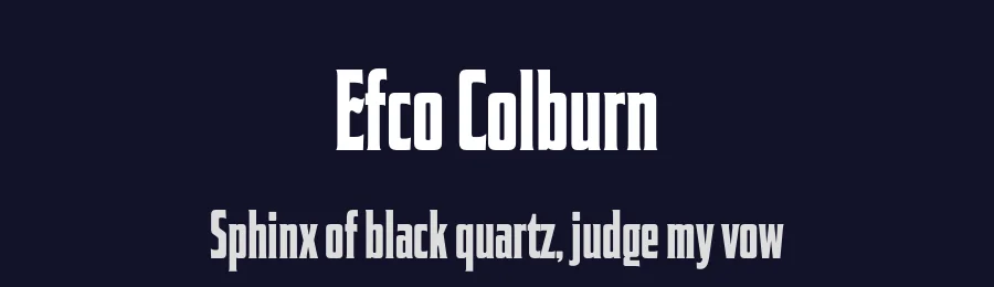 Efco Colburn by Ilham Herry — Decorative Font — thumbnail 2