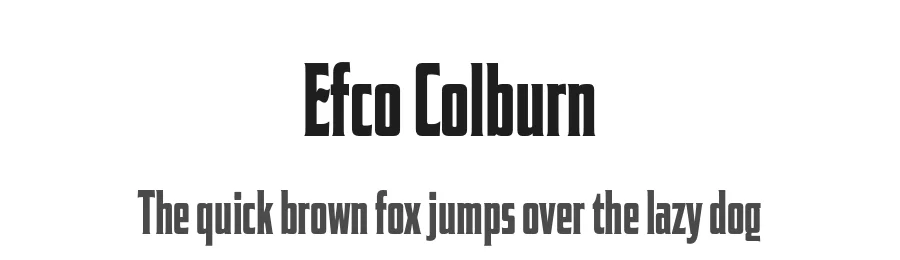 Efco Colburn by Ilham Herry — Decorative Font