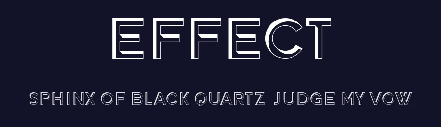 Effect by Vladimir Nikolic — Decorative Font — thumbnail 2