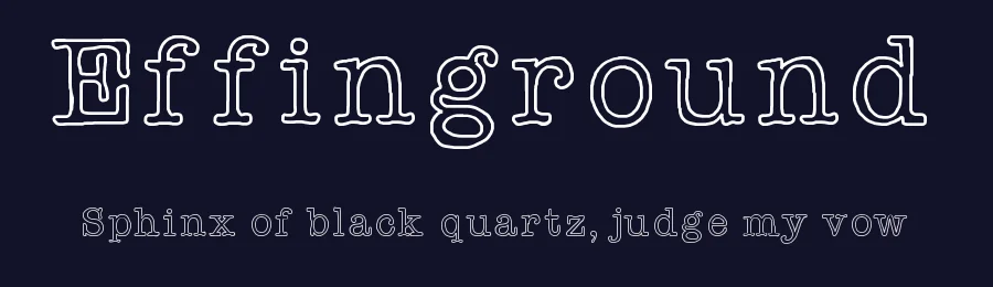 Effinground by Robothaus — Decorative Font — thumbnail 2