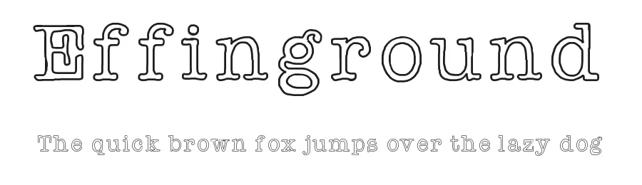 Effinground by Robothaus β Decorative Font