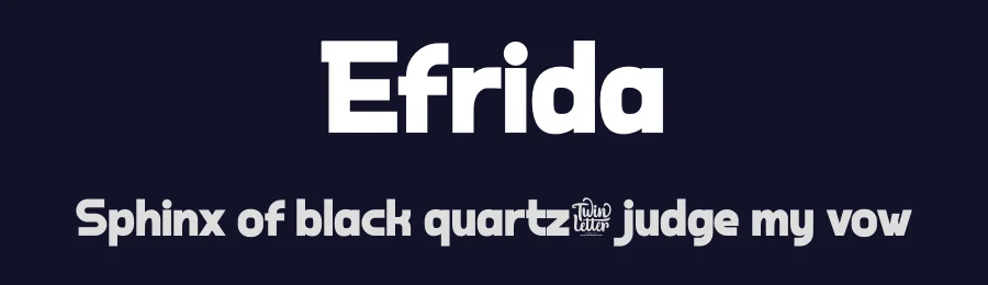 Efrida by twinletter — Sans Serif Font — thumbnail 2