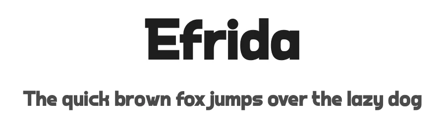 Efrida by twinletter — Sans Serif Font