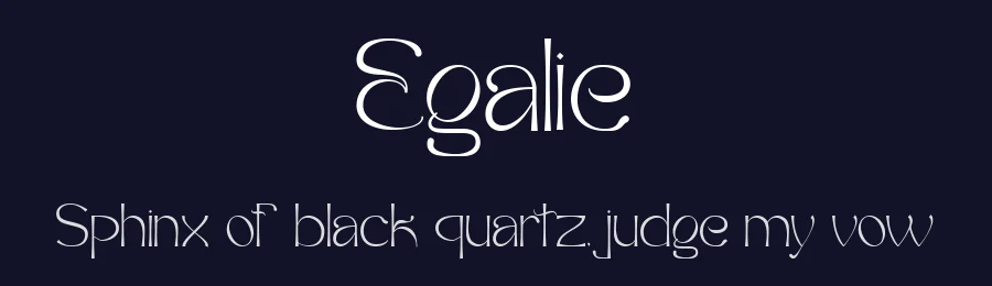 Egalie by Muksal Creative — Decorative Font — thumbnail 2