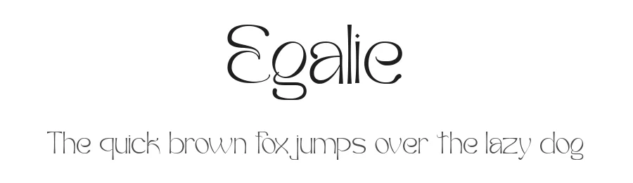 Egalie by Muksal Creative — Decorative Font