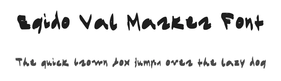 Egido Val Marker Font