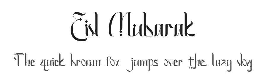 Eid Mubarak by Kong Font — Decorative Font