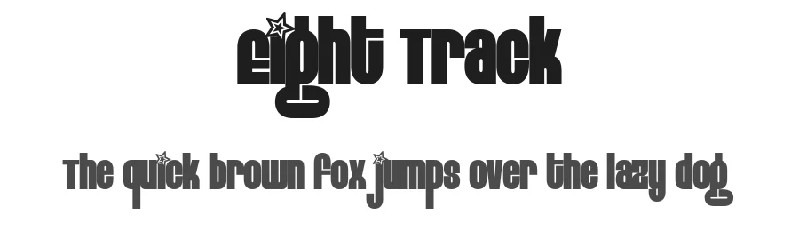 Eight Track by Fontalicious — Decorative Font