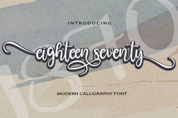 Eighteen Seventy Font by WinType — Script Handwritten Font