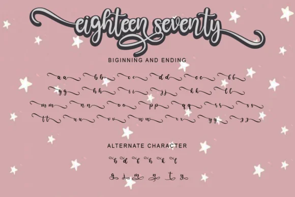Eighteen Seventy Font by WinType — Script Handwritten Font — thumbnail 9