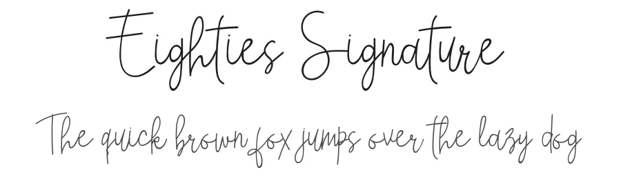 Eighties Signature