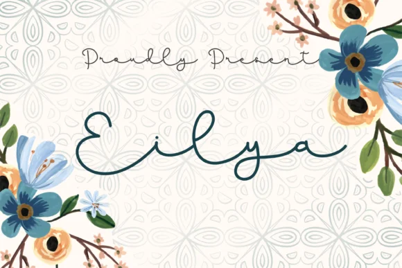 Eilya Font by nuraisyahamalia1729 — Script Handwritten Font