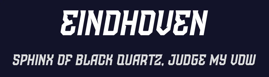 Eindhoven by Trequartista Studio — Display Font — thumbnail 2
