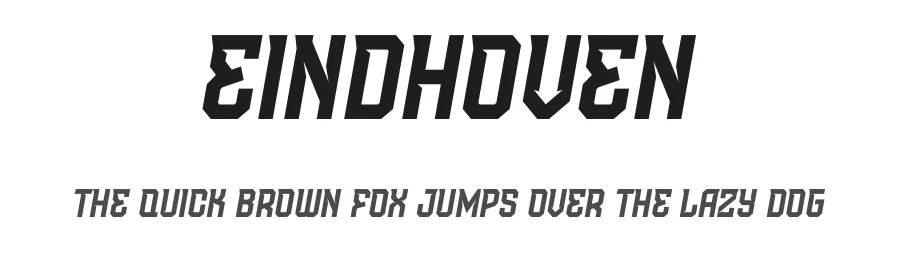 Eindhoven by Trequartista Studio — Display Font