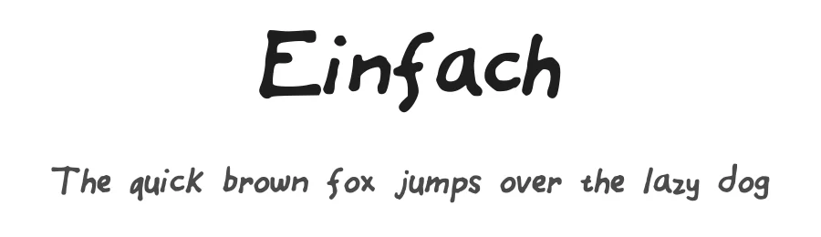 Einfach