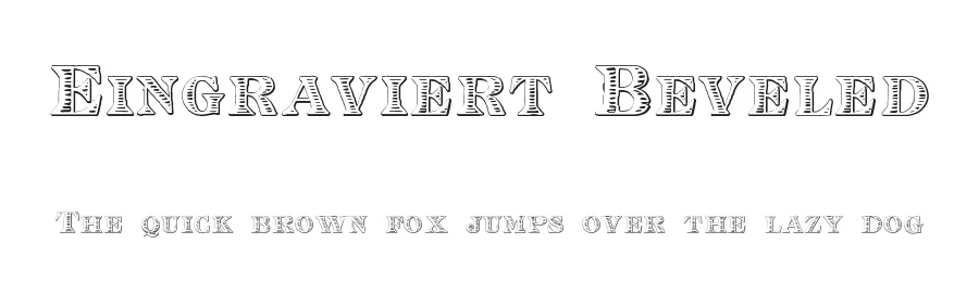 Eingraviert Beveled
