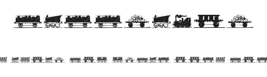Eisenbahn by Dieter Steffmann — Dingbats Font