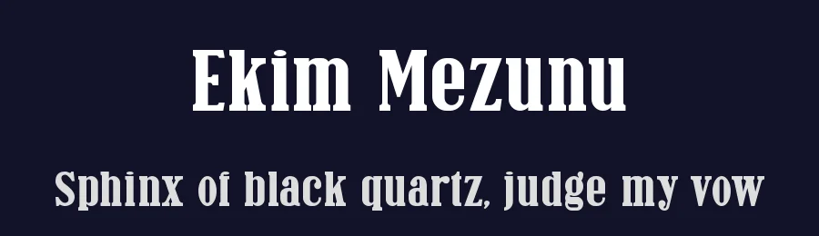 Ekim Mezunu by Amru ID — Serif Font — thumbnail 2