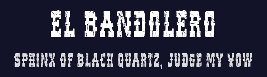 El Bandolero by Woodcutter — Decorative Font — thumbnail 2