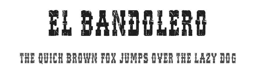 El Bandolero by Woodcutter β Decorative Font