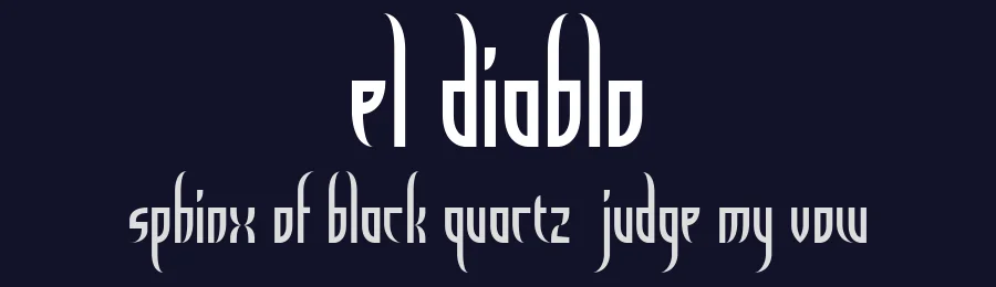 El Diablo by defaulterror — Blackletter Font — thumbnail 2