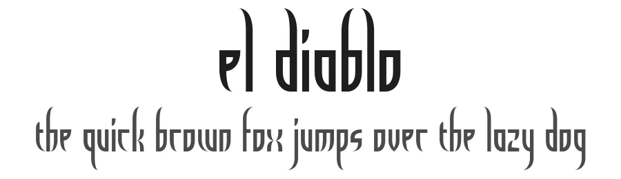 El Diablo by defaulterror — Blackletter Font